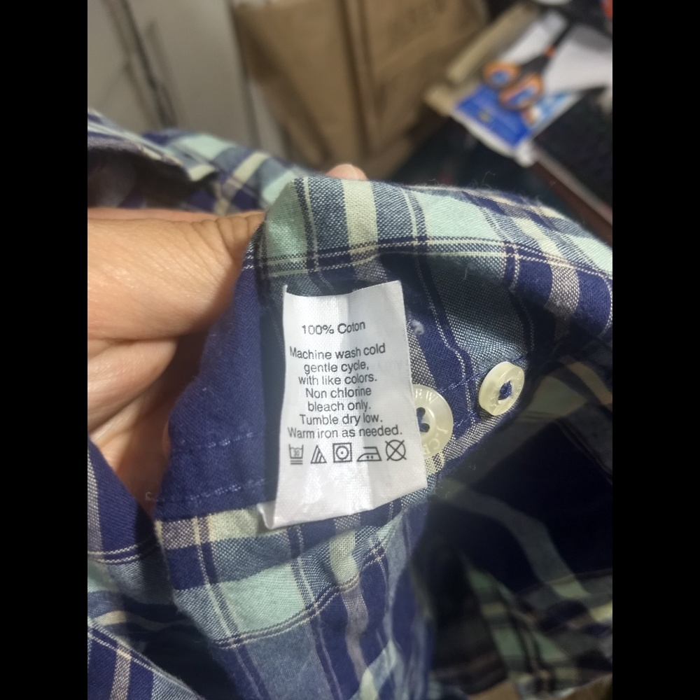 2 for $20 J.Crew Factory summer plaid slim fit shi - Picture 4 of 5